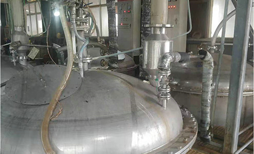 Construction site of copper melting kettle