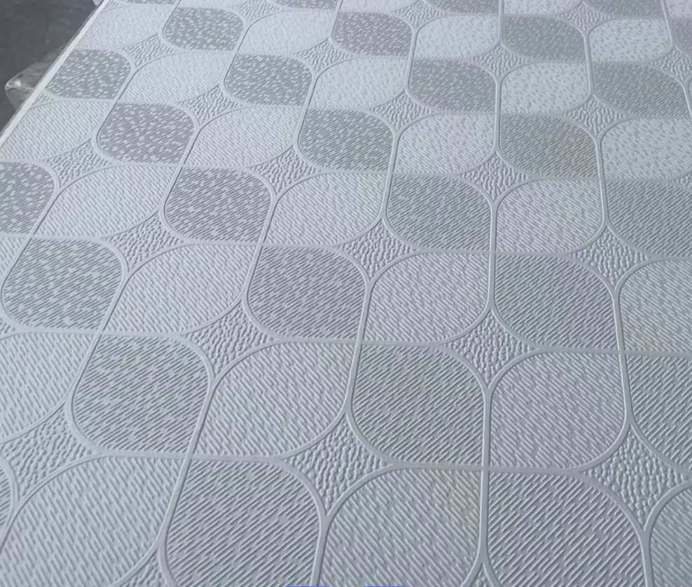 PVC Laminated Mineral Fiber Gypsum Ceiling Tiles for Commercial Suspended Ceiling Systems